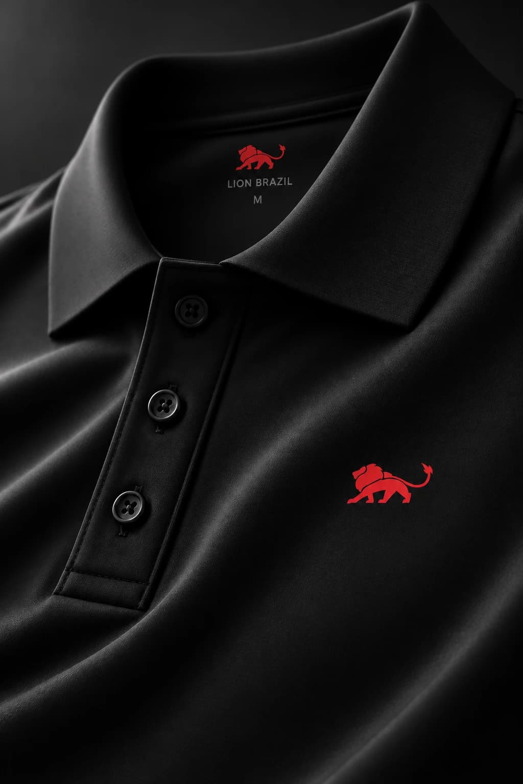 Detalhe da gola e da carcela da Best Polo