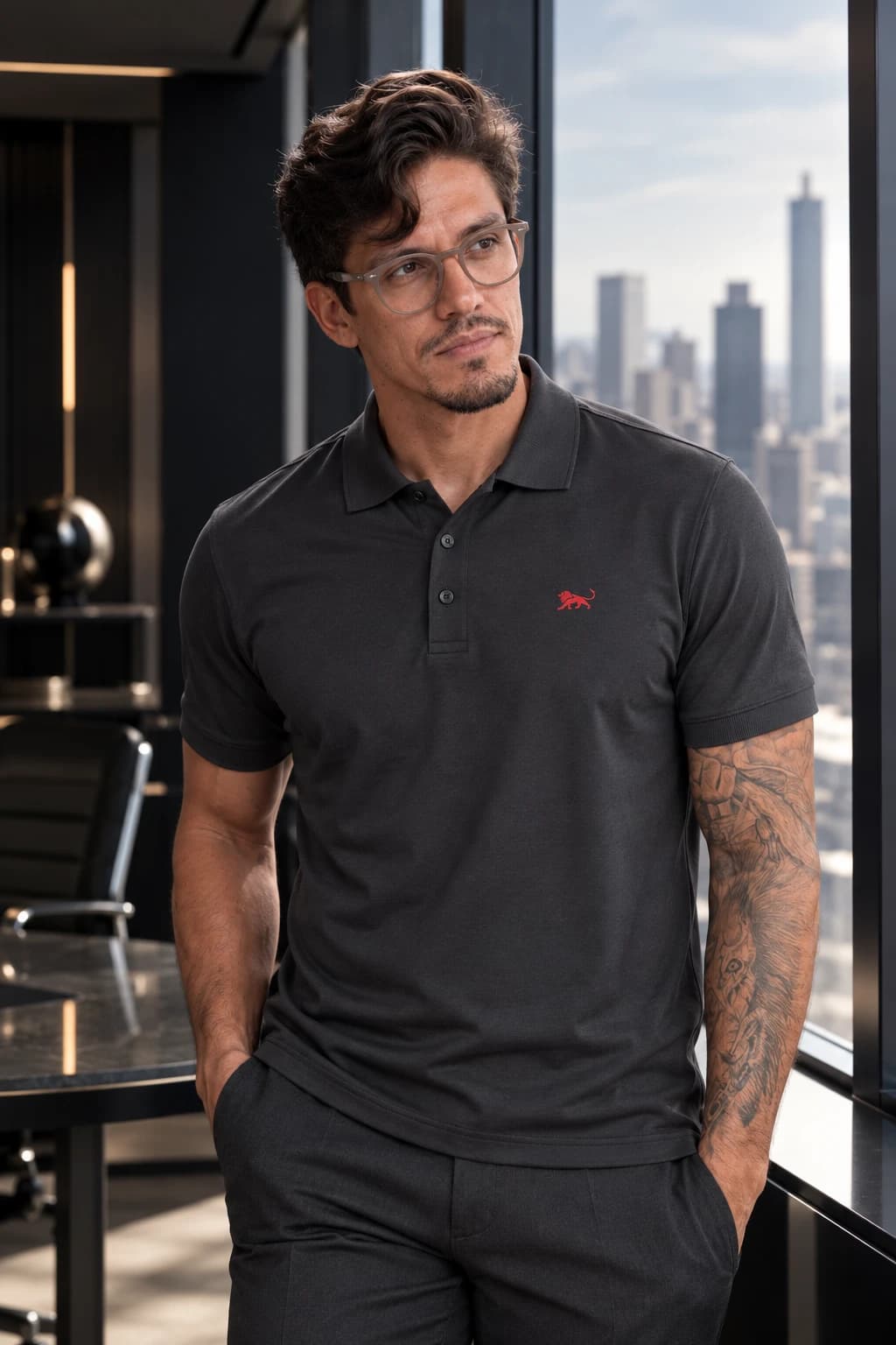 Best Polo chumbo numa rotina de negócios