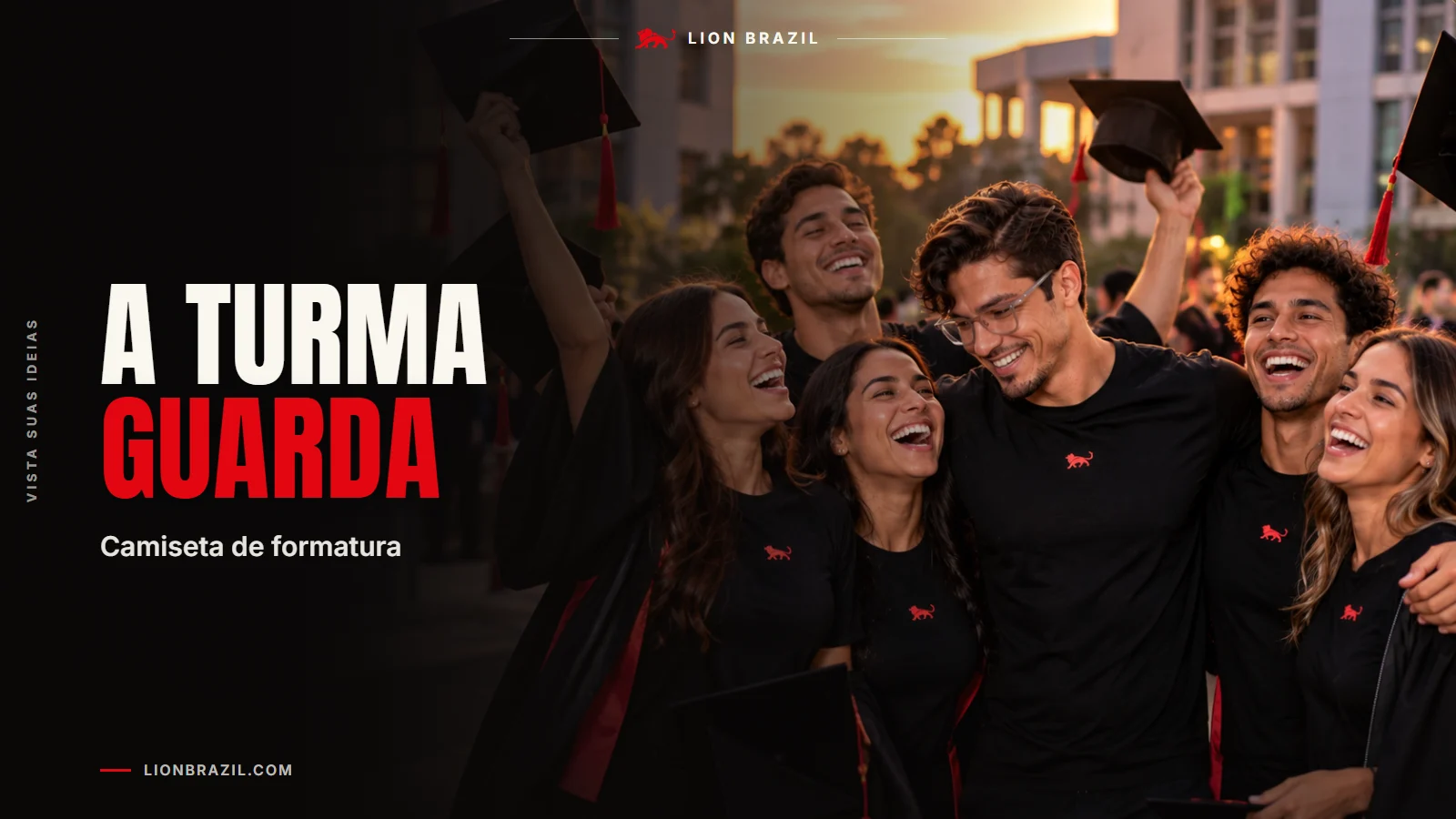 Capa com o título "A turma guarda" e Pedro Costa, fundador da Lion Brazil, de camiseta com o leão da marca.
