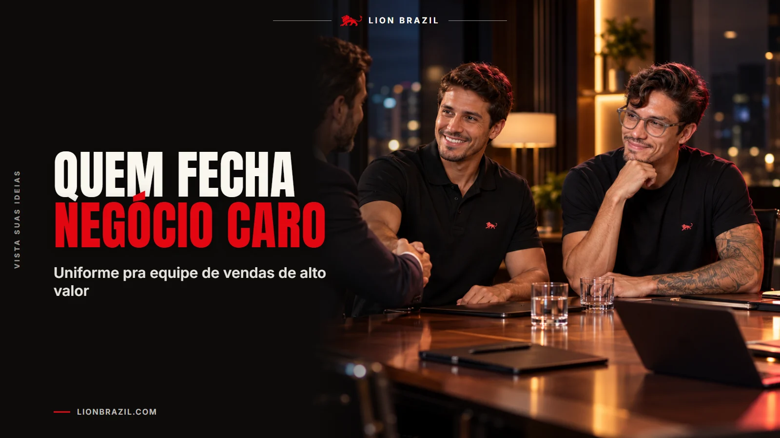 Capa com o título "Quem fecha negócio caro" e Pedro Costa, fundador da Lion Brazil, de camiseta com o leão da marca.
