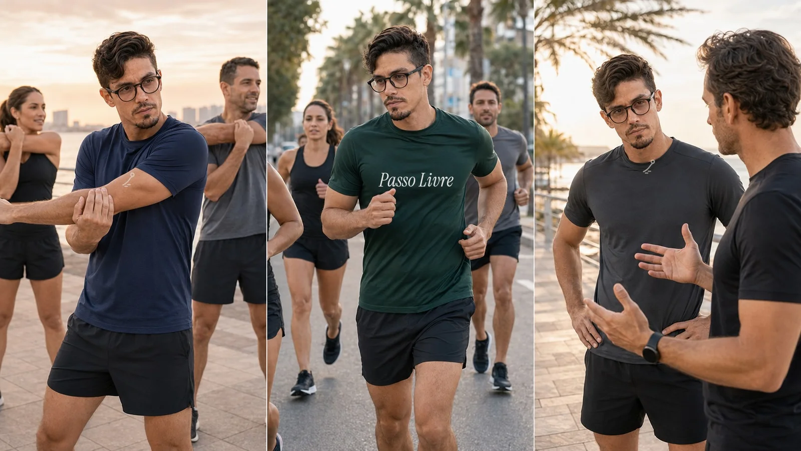 Detalhe de acabamento e cor em camiseta esportiva personalizada, sobre fundo neutro.