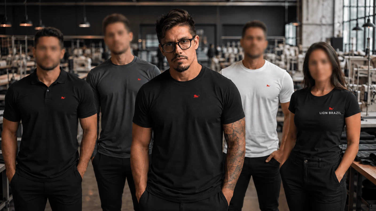 Camiseta personalizada dobrada, exibindo a estampa aplicada na frente da peça.